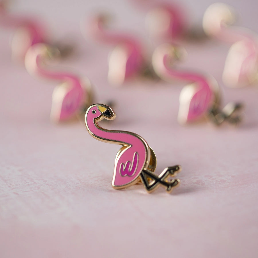 Flamingo Enamel Pin