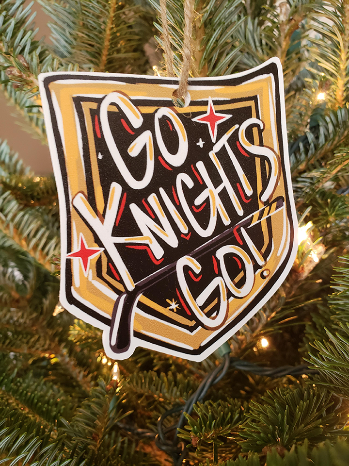 Go Knights Go Ornament
