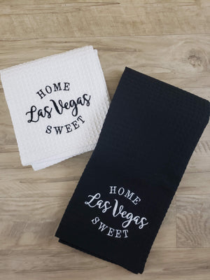 Home Sweet Las Vegas Towel-Black
