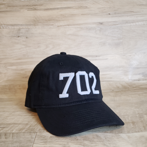 Las Vegas Area Code 702 Black Gray Cap Hat 