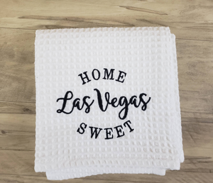 Home Sweet Las Vegas Towel-White