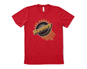 Las vegas local Hockey Tee Shirt Company Retro Reverse Red Hockey Knights Golden VGK Shirt