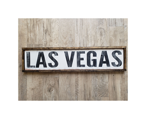Las Vegas, NV Wood Wall Sign