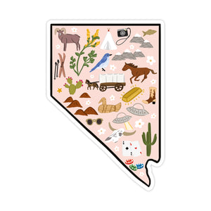 Nevada State Icon Sticker