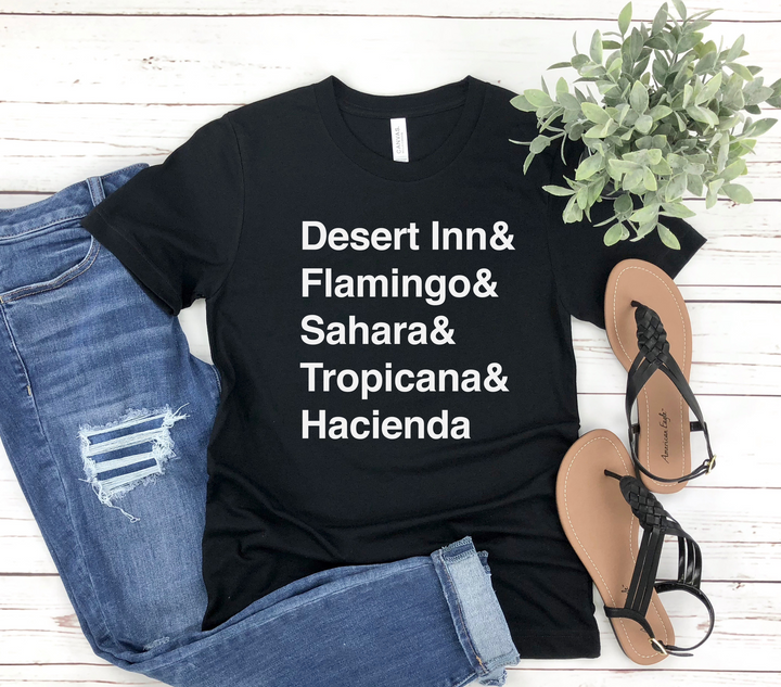 Las Vegas Local Street Name tShirt tee Shirt Flamingo Desert Inn Tropicana Sahara Hacienda