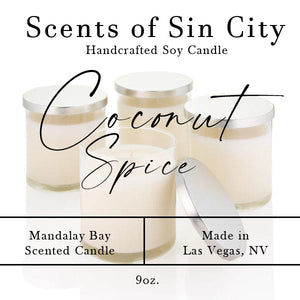 Scents of Sin City Candle: Coconut Spice