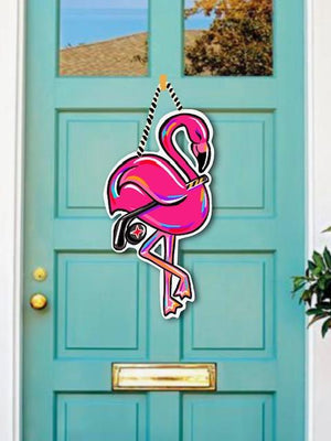Victory Flamingo Door Hanger